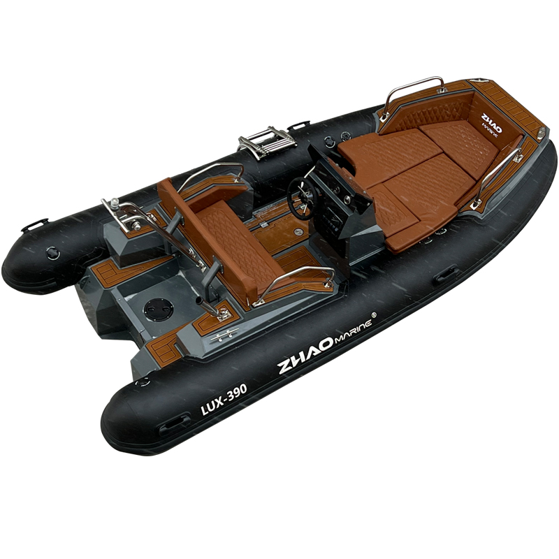 Fishing Boat Aluminum - 13ft LUX Rib Boat390 Hochgeschwindigkeits-Aufblasbares Rippenboot