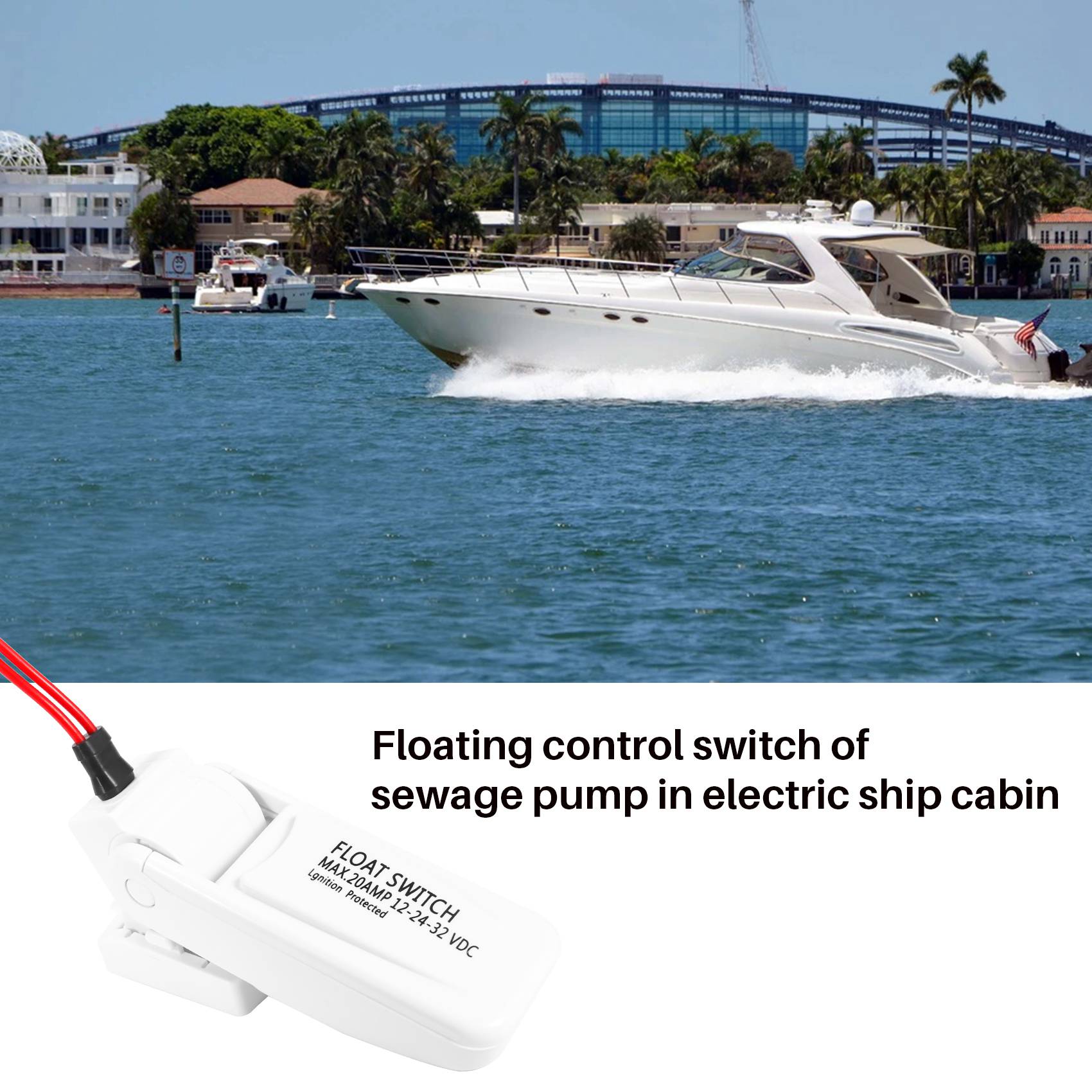Fishing Boat Bilge Pump - AASS-Bilge Pump Schwimmerschalter, automatisch, 12 V,