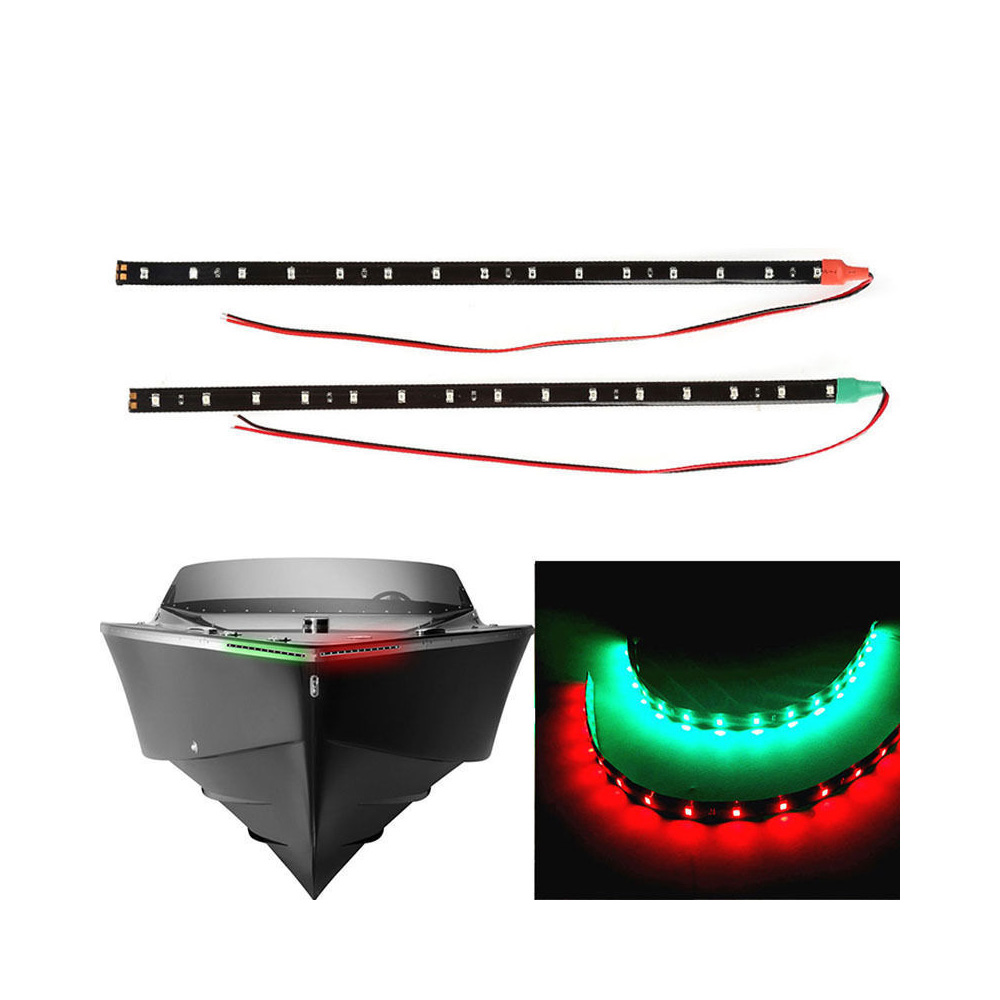 Fishing Boat Trailer - 2 Stück 12V LED-Lichtleisten, wasserdicht, ROT
