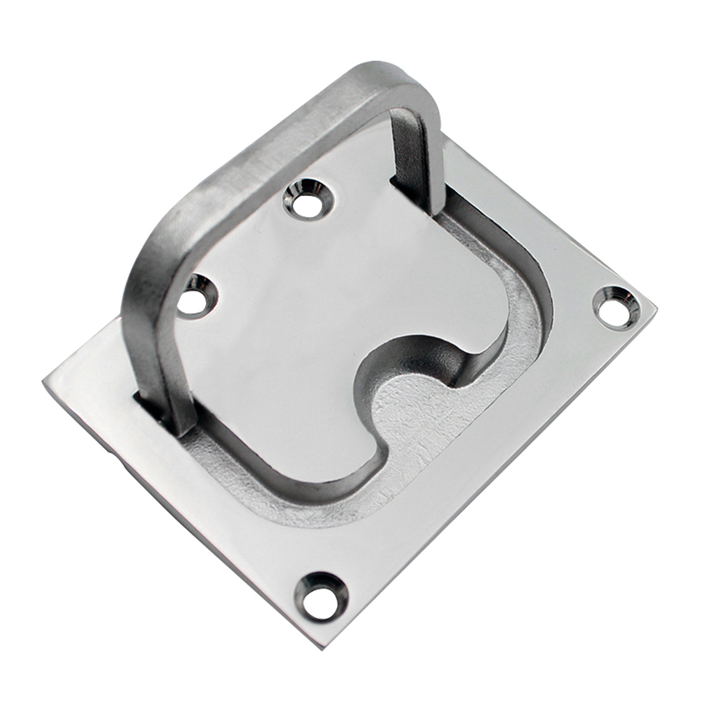 Fishing Boat Paddle - 76x55mm Einbau-Bootsluke Quadratischer Flachhebe-Ringgriff aus 316