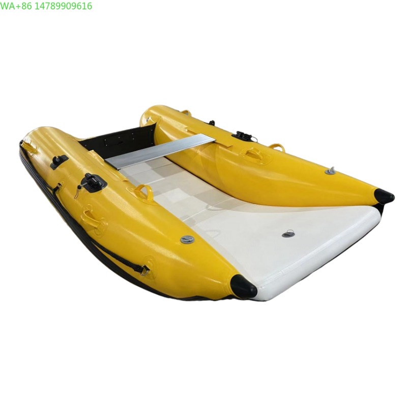 Fishing Boat Inflatable - Neues Aufblasbares Boot Hochgeschwindigkeits-Rafting Thundercat Angelkatamaran-Boot