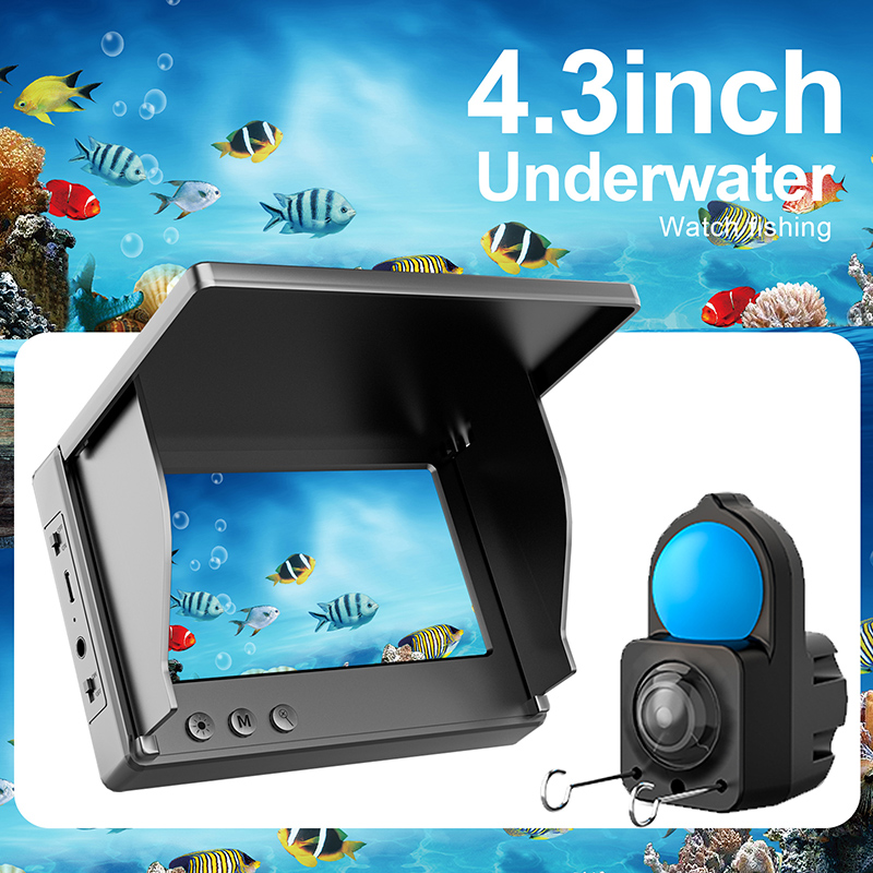 Fishing Boat Depth Finder - IP68 Wasserdichte Unterwasser-Angelkamera mit Monitor, tragbarer