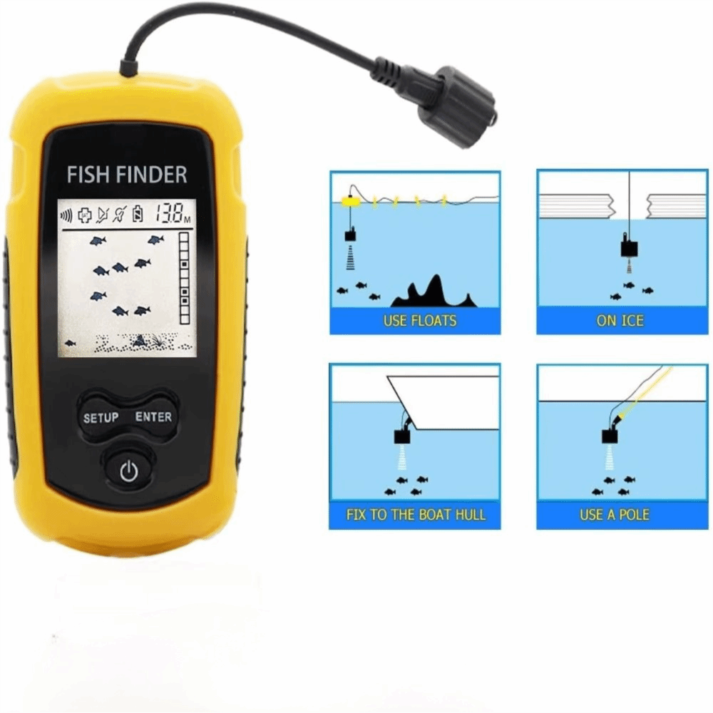 Tragbarer Handfischfinder mit  – Fishing Boat Depth Finder Bewertung und Preis