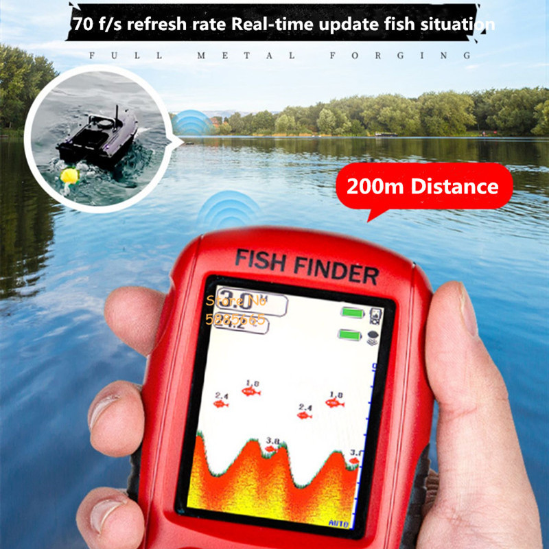 Intelligenter tragbarer 50M Ti – Fishing Boat Depth Finder Bewertung und Preis