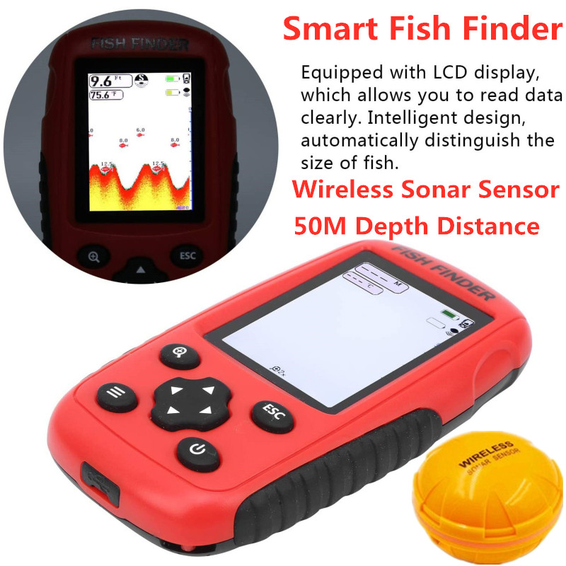 Funk-Fischfinder mit Sonar-Sen – Fishing Boat Depth Finder Bewertung und Preis