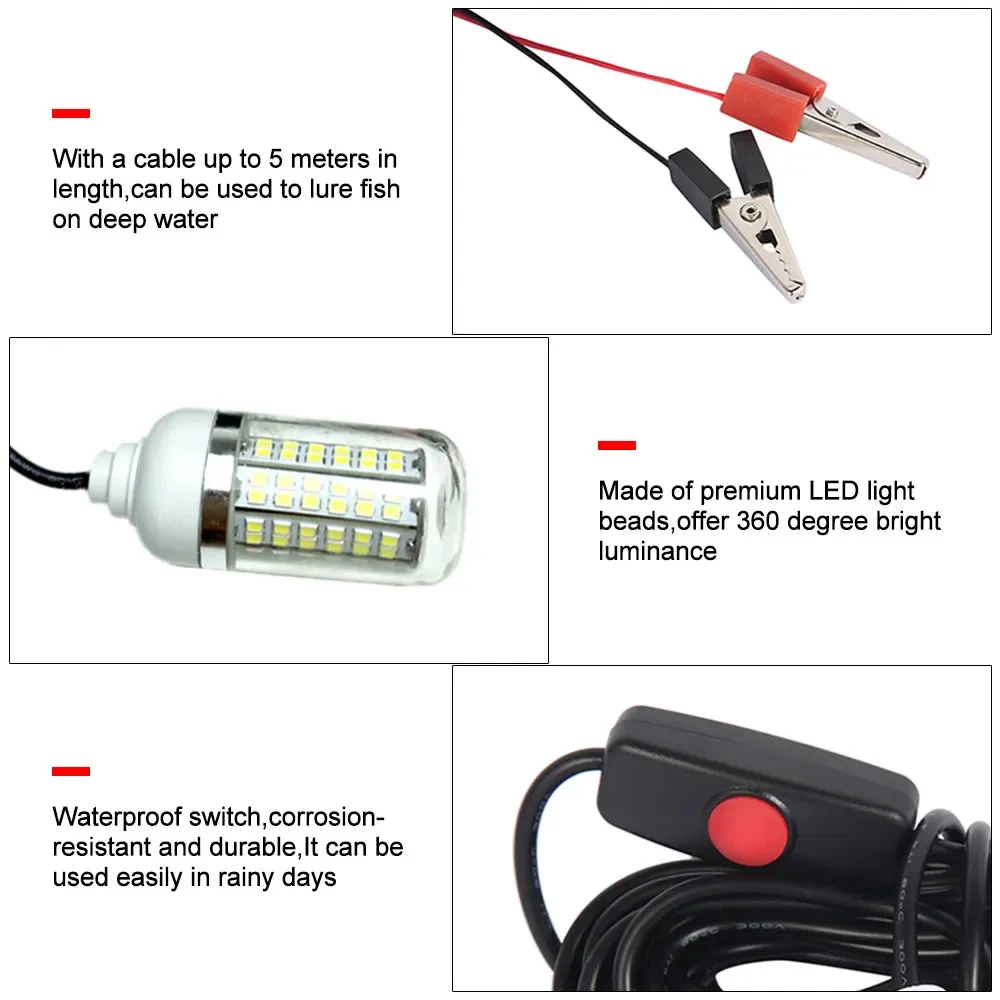 12 V Unterwasserlampe, 15 W, 1 – Fishing Boat Depth Finder Bewertung und Preis