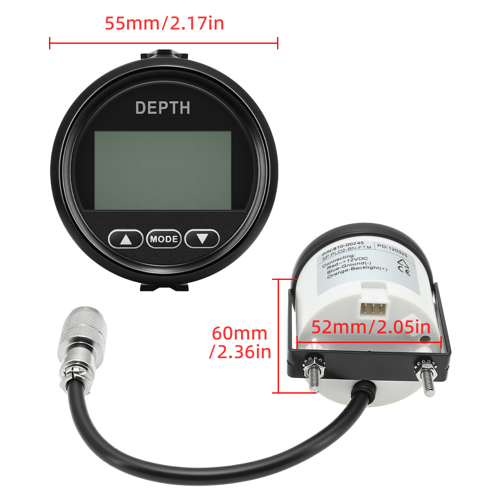 Neuer Tiefenmelder, 52 mm/2 Zo – Fishing Boat Gps Bewertung und Preis
