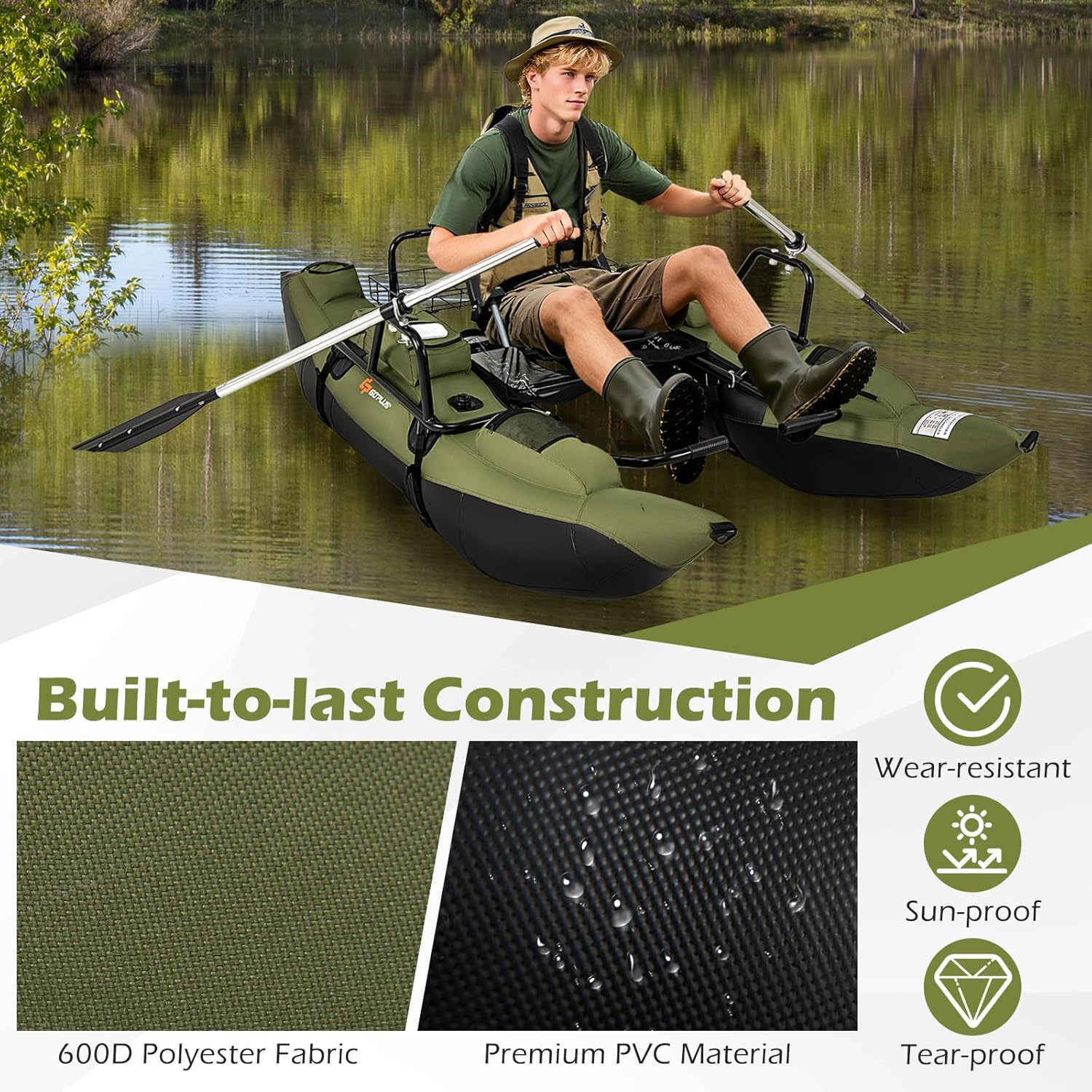 Aufblasbares Belly-Boot für Er – Fishing Boat Paddle Bewertung und Preis