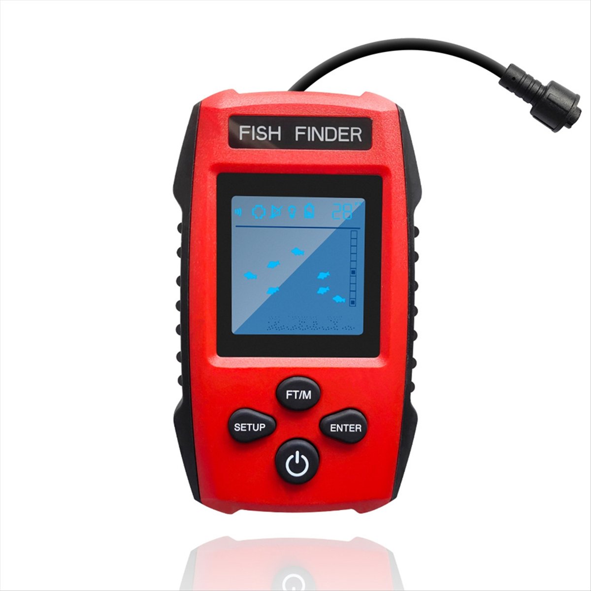 Farb-LCD-Fischfinder, kabelgeb – Fishing Boat Depth Finder Bewertung und Preis