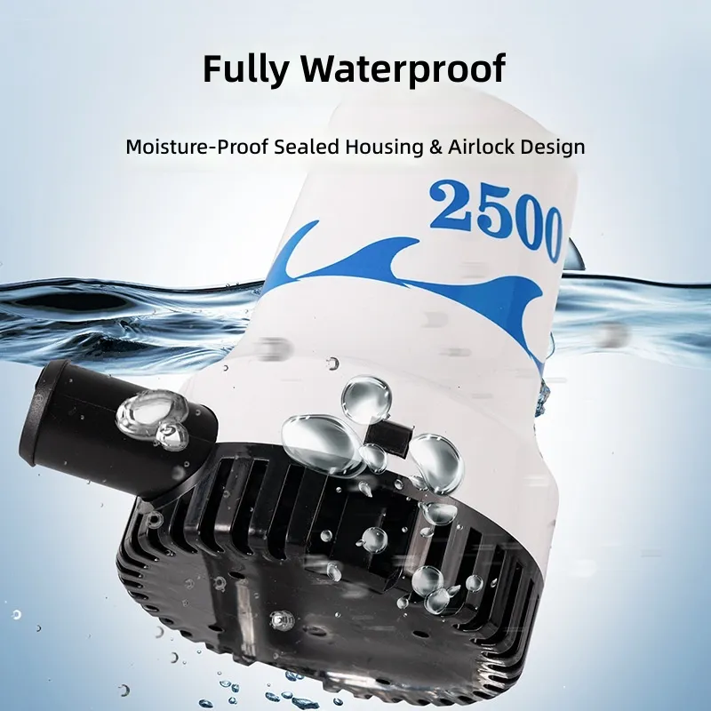 Marine-Bilgenpumpe 12V 24V DC  – Fishing Boat Bilge Pump Bewertung und Preis