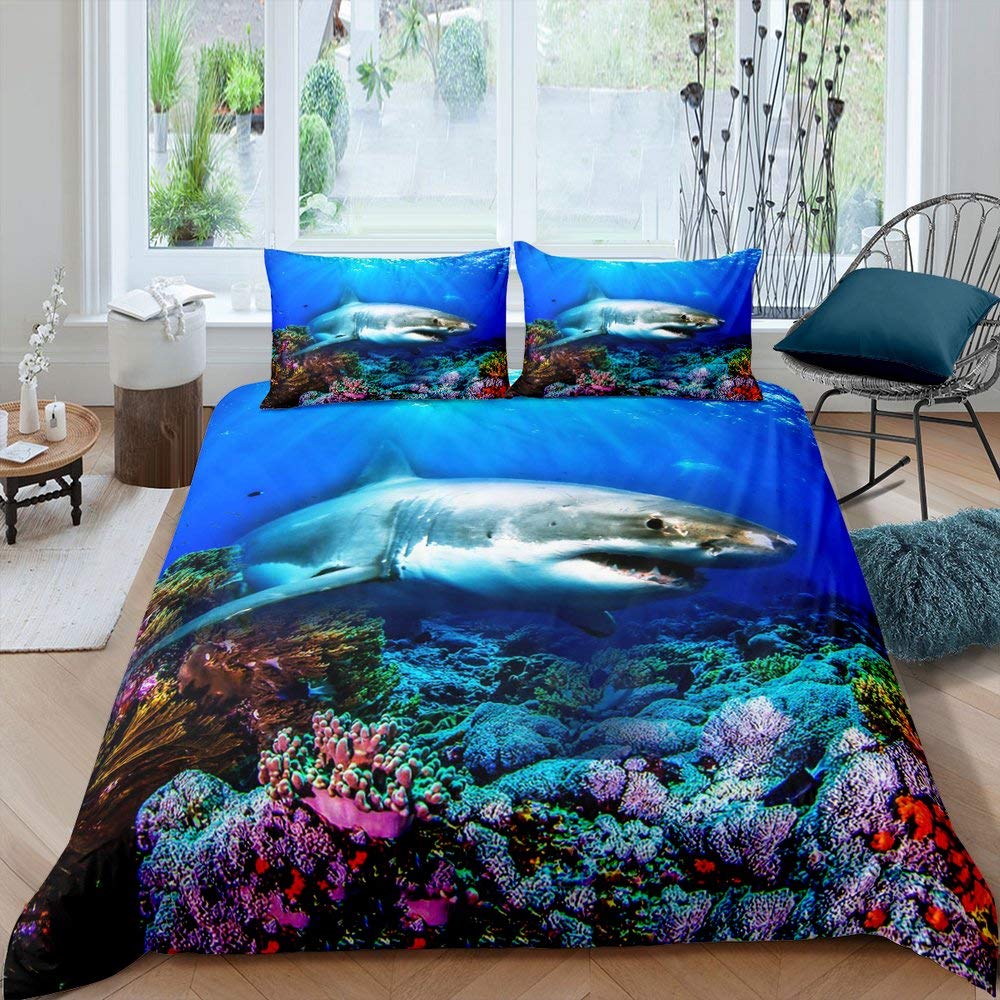 Fisch-Bettbezug-Set, Ozean-Bet – Fishing Boat Cover Bewertung und Preis